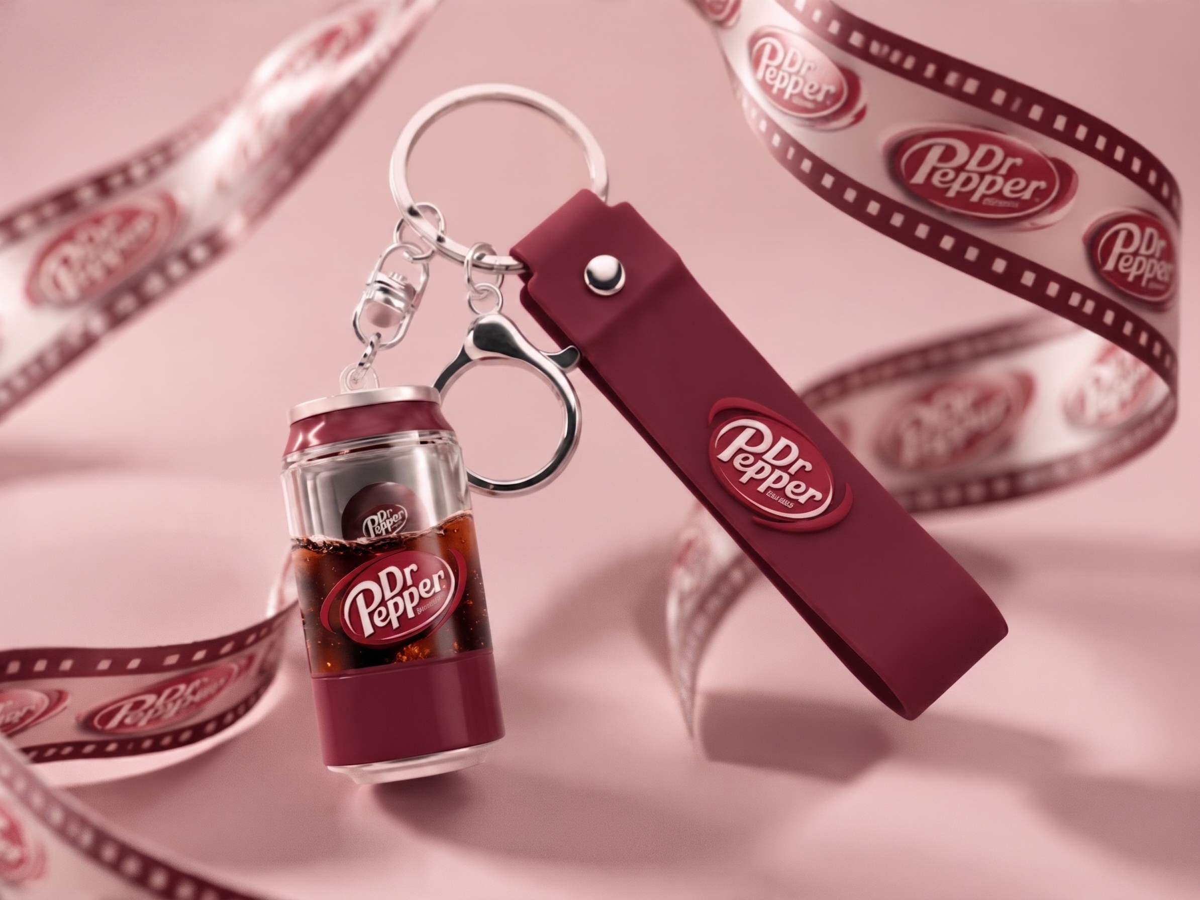 Dr Pepper — Keychains with real liquid inside
